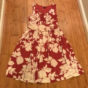 Beautiful floral dress with cinched waist